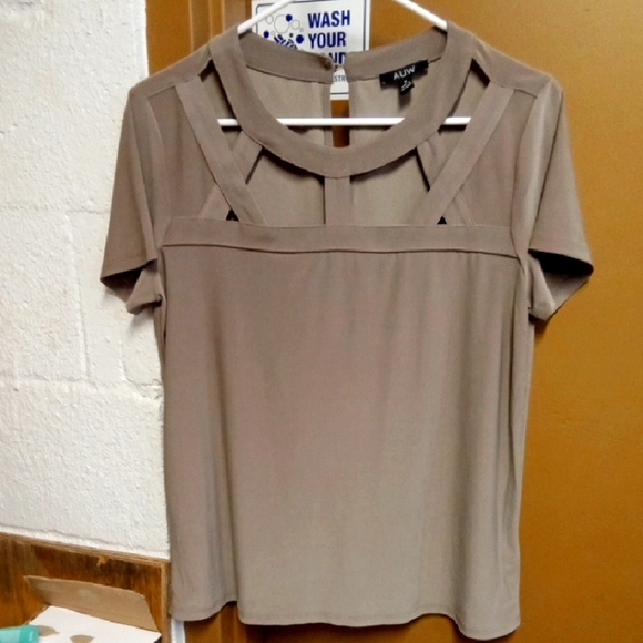 Avenue Tops - Avenue Women's Tan Top